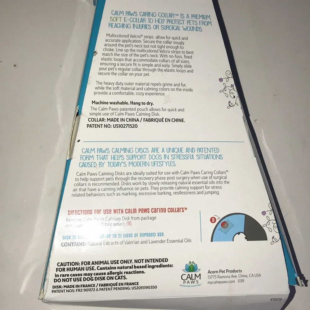 EUC Calm Paws Caring Collar for Dogs